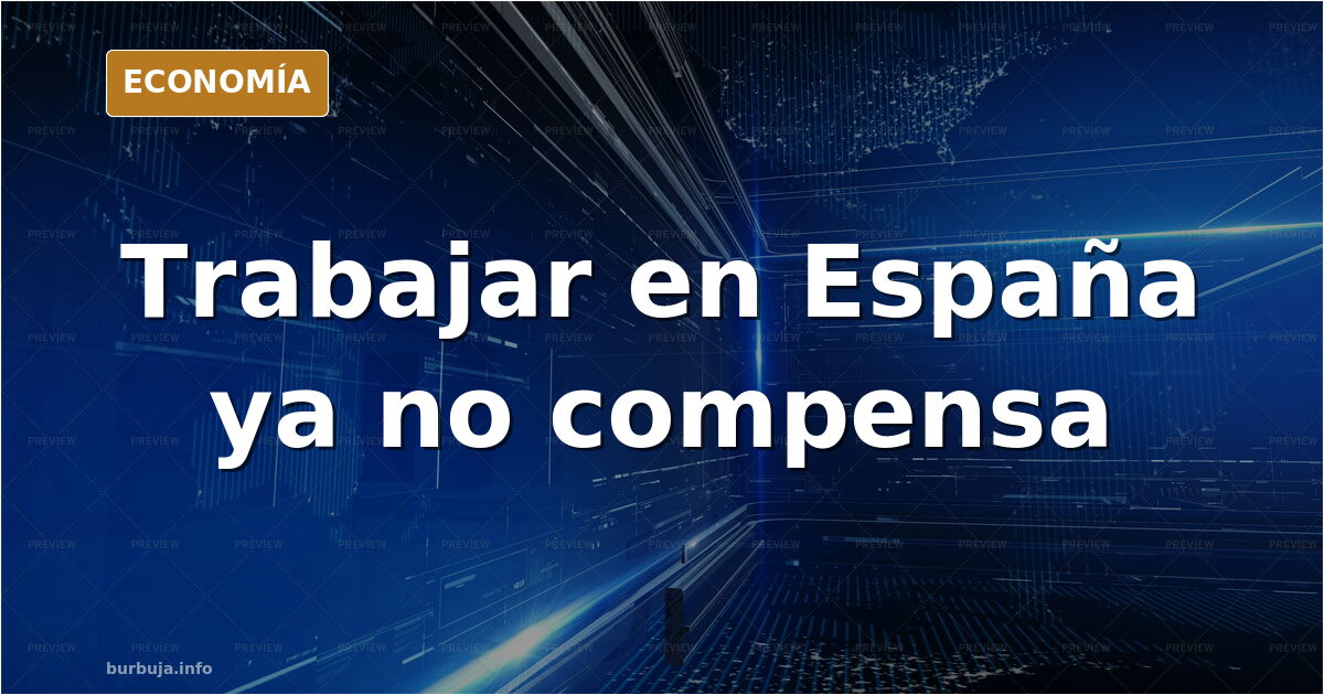 Ilustración editorial de una balanza desequilibrada con billetes de euro y una persona trabajando frente a otra recibiendo un