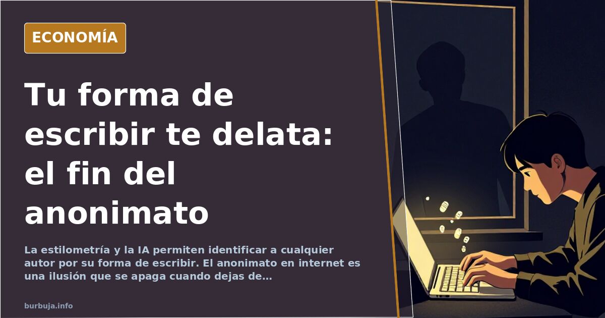 El mito del anonimato digital: por qué tu estilo de escribir te delata
