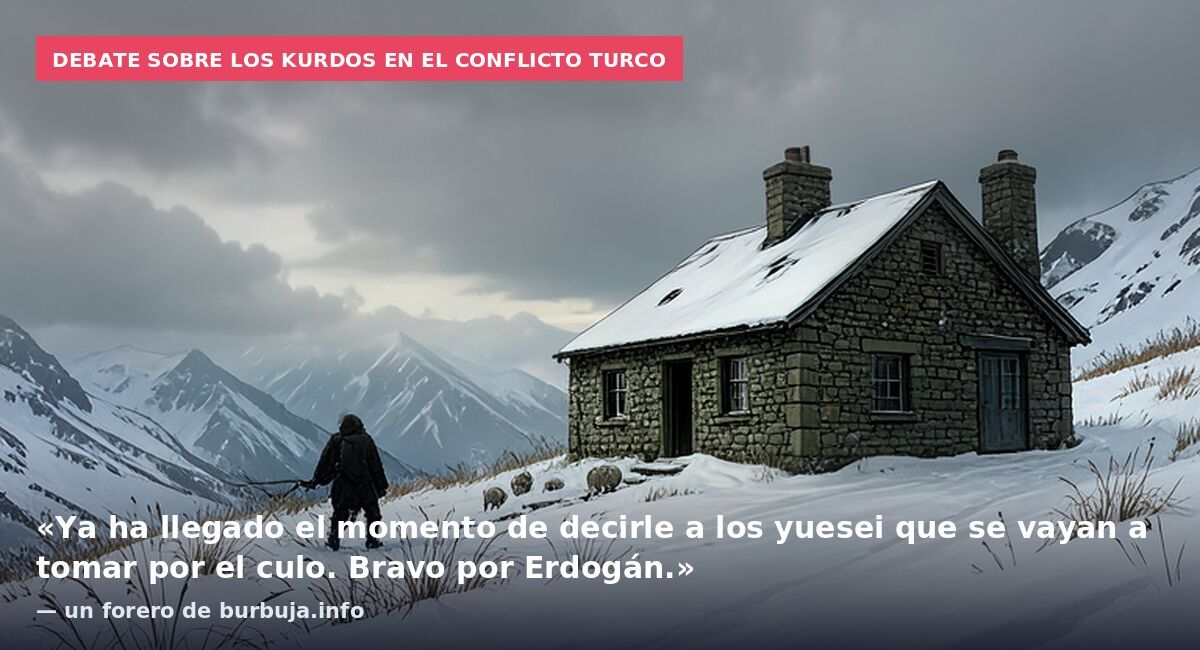 Debate sobre los kurdos en el conflicto turco: «Ya ha llegado el momento de decirle a los yuesei que se vayan a tomar por el culo. Bravo por Erdogán.» — un forero de burbuja.info