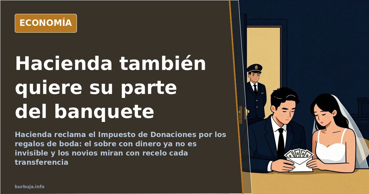 Hacienda reclama el Impuesto de Donaciones por los regalos de boda