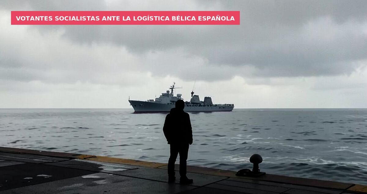 Votantes socialistas ante la logística bélica española