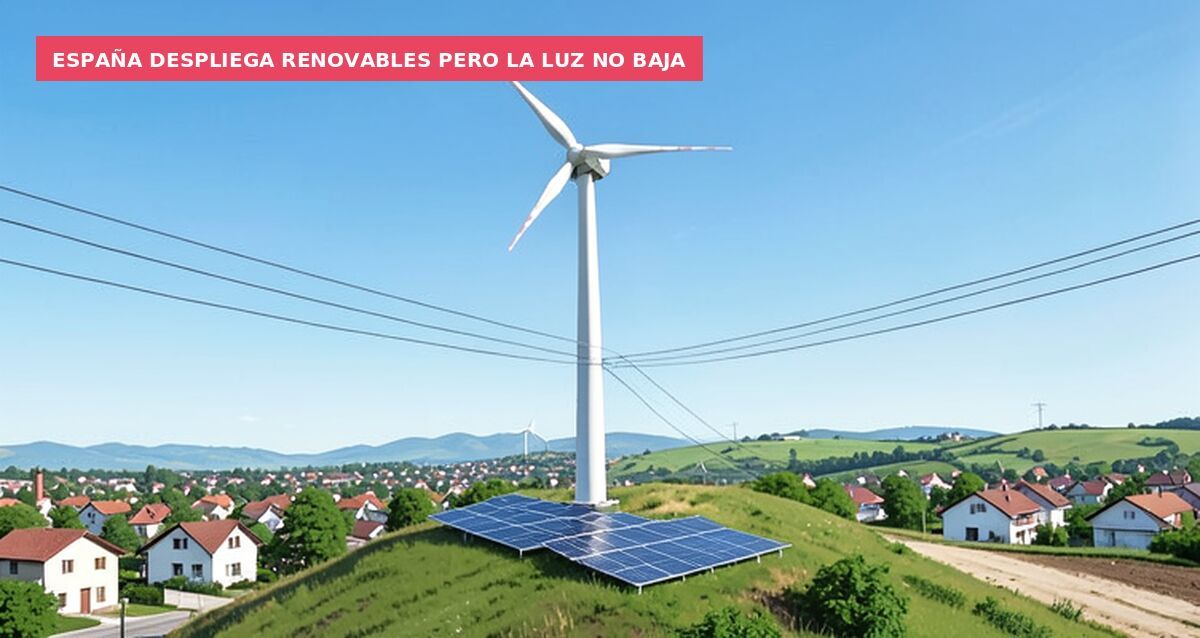 España despliega renovables pero la luz no baja