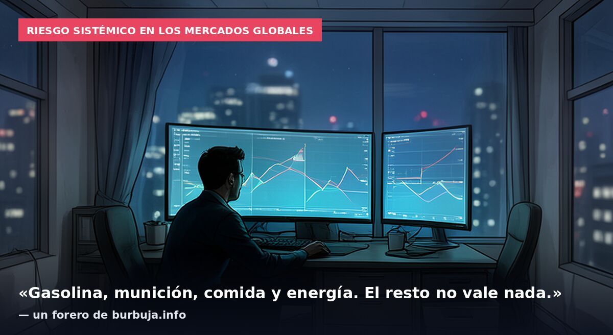 Riesgo sistémico en los mercados globales: «Gasolina, munición, comida y energía. El resto no vale nada.» — un forero de burbuja.info