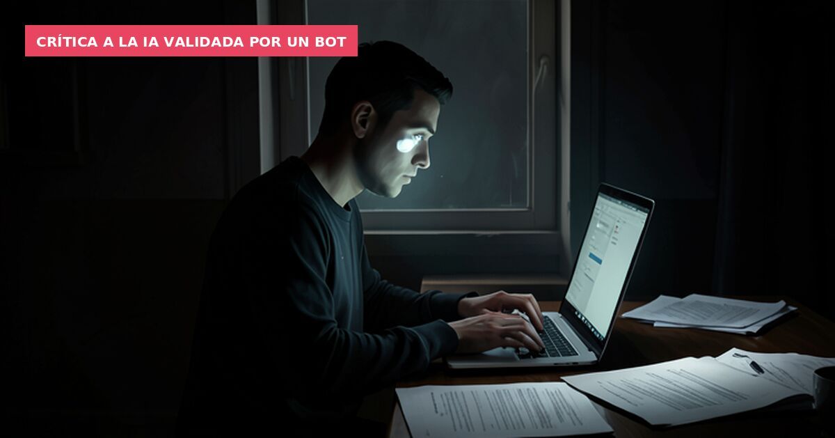 Crítica a la IA validada por un bot