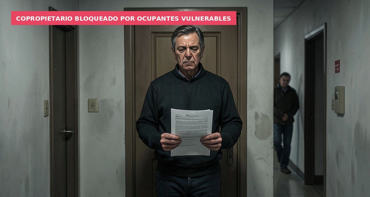 Copropietario bloqueado por ocupantes vulnerables