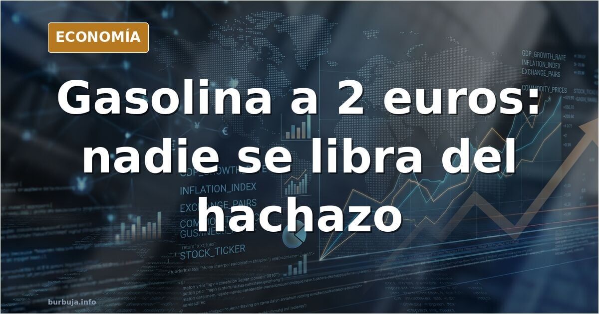 Surtidor de gasolinera con el precio del diésel por encima de dos euros el litro durante la crisis energética