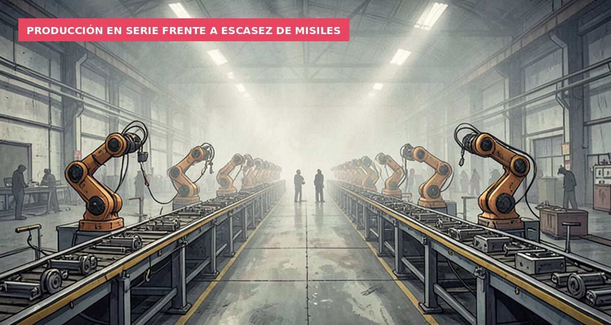 Producción en serie frente a escasez de misiles