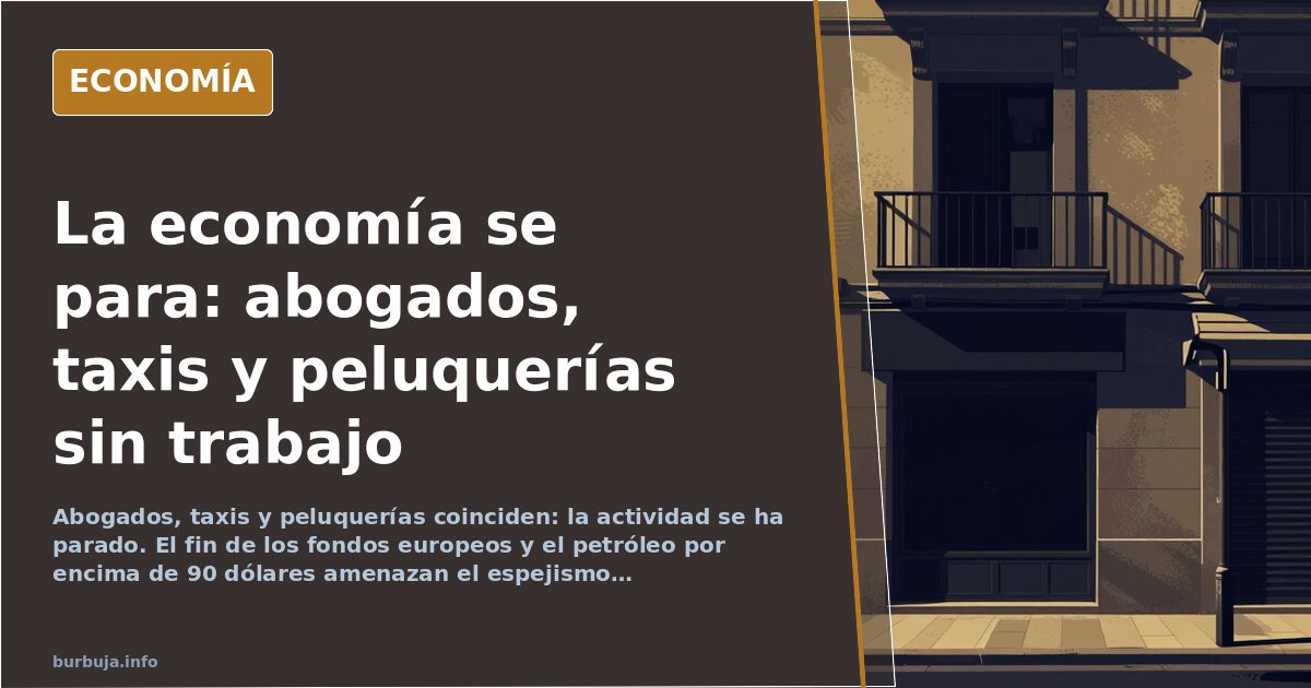 Día 9 de mes: negocios parados y el fin del espejismo