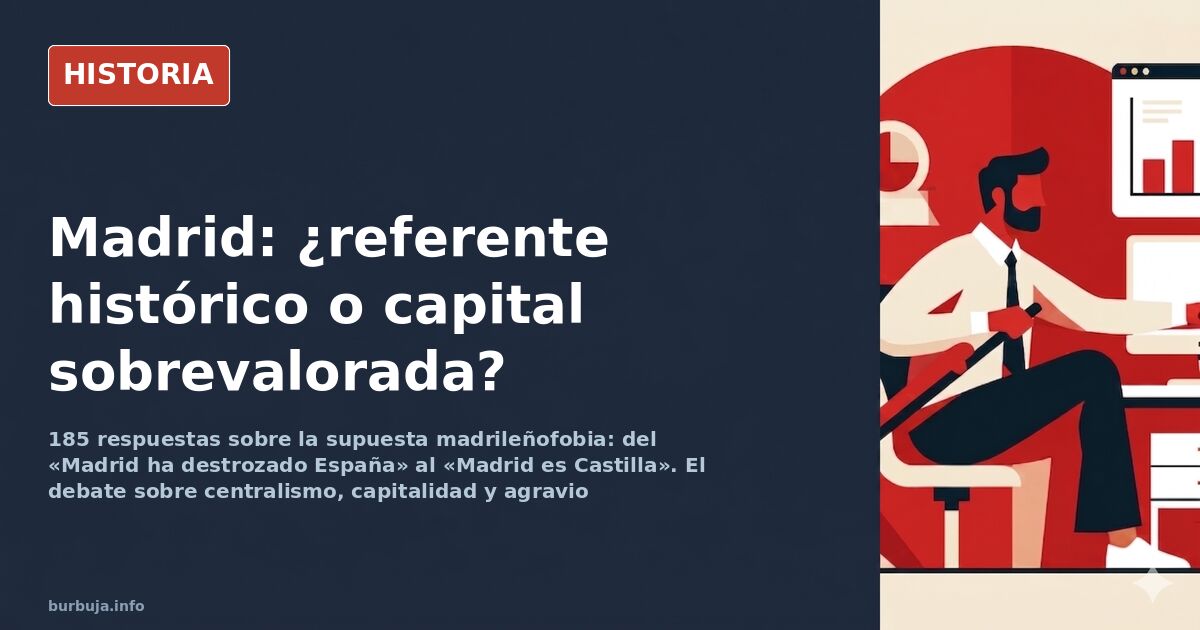 Vista panorámica de Madrid con edificios históricos y rascacielos bajo cielo despejado, símbolo del debate sobre centralismo 