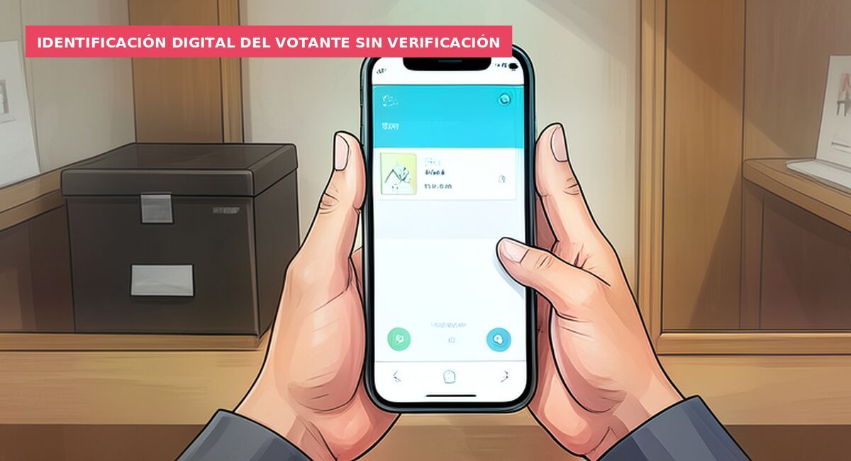 Identificación digital del votante sin verificación