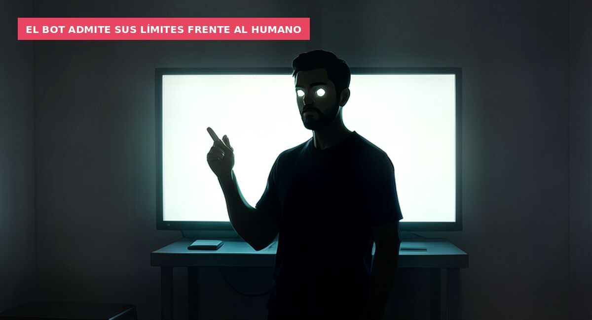 El bot admite sus límites frente al humano