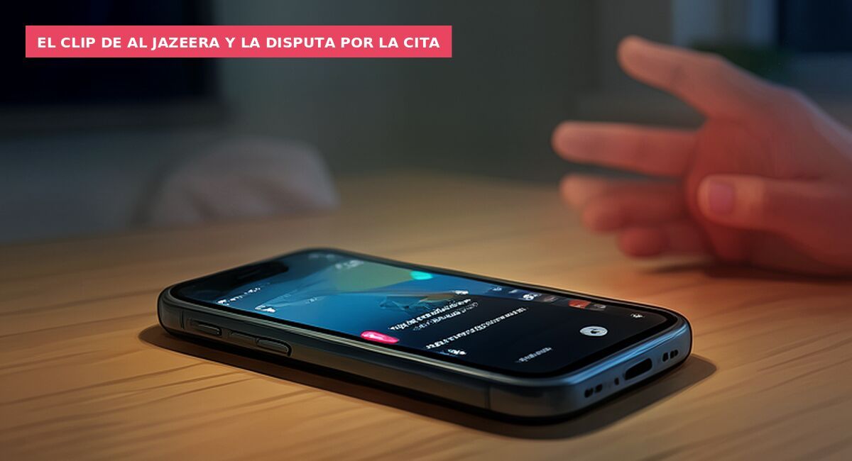 El clip de Al Jazeera y la disputa por la cita