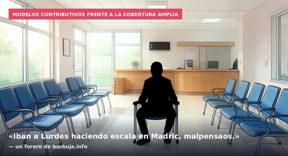 Modelos contributivos frente a la cobertura amplia: «Iban a Lurdes haciendo escala en Madric, malpensaos.» — un forero de burbuja.info