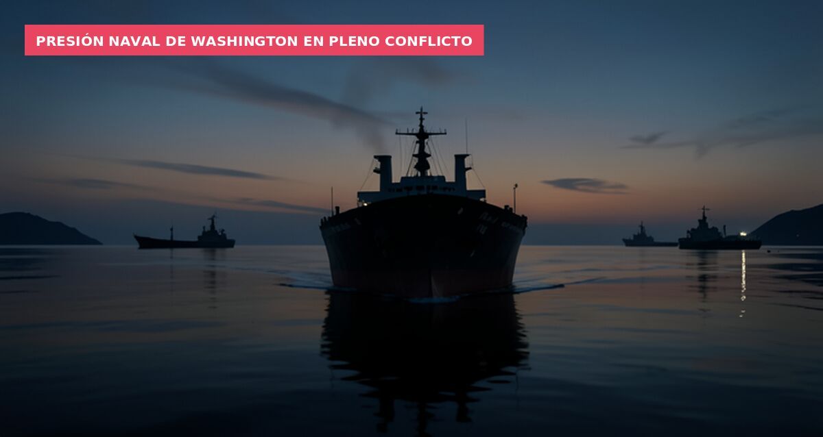 Presión naval de Washington en pleno conflicto