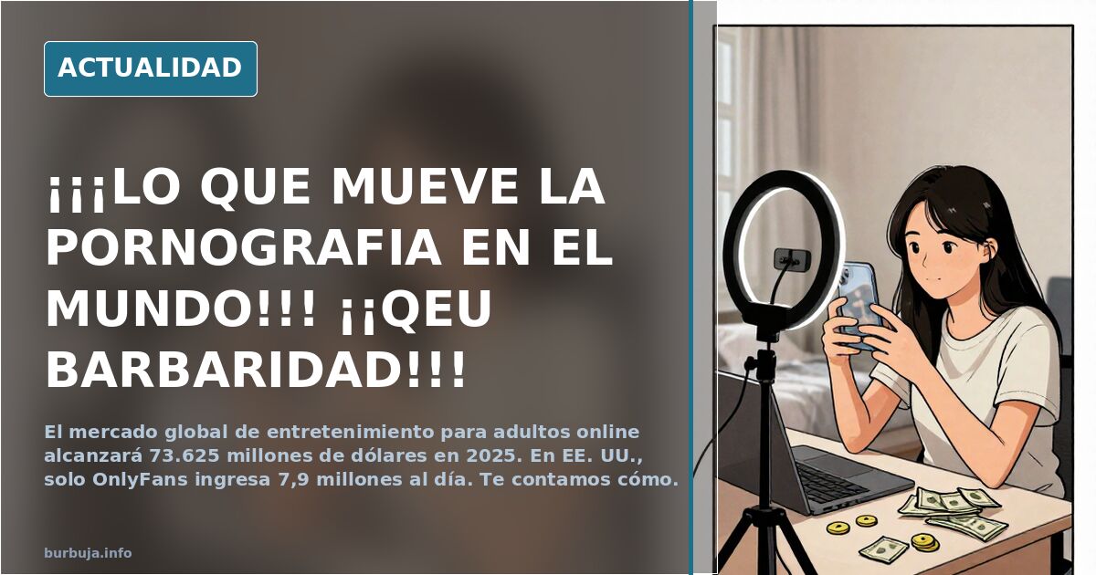 ¡¡¡LO QUE MUEVE LA pronoGRAFIA EN EL MUNDO!!!  ¡¡QEU BARBARIDAD!!!