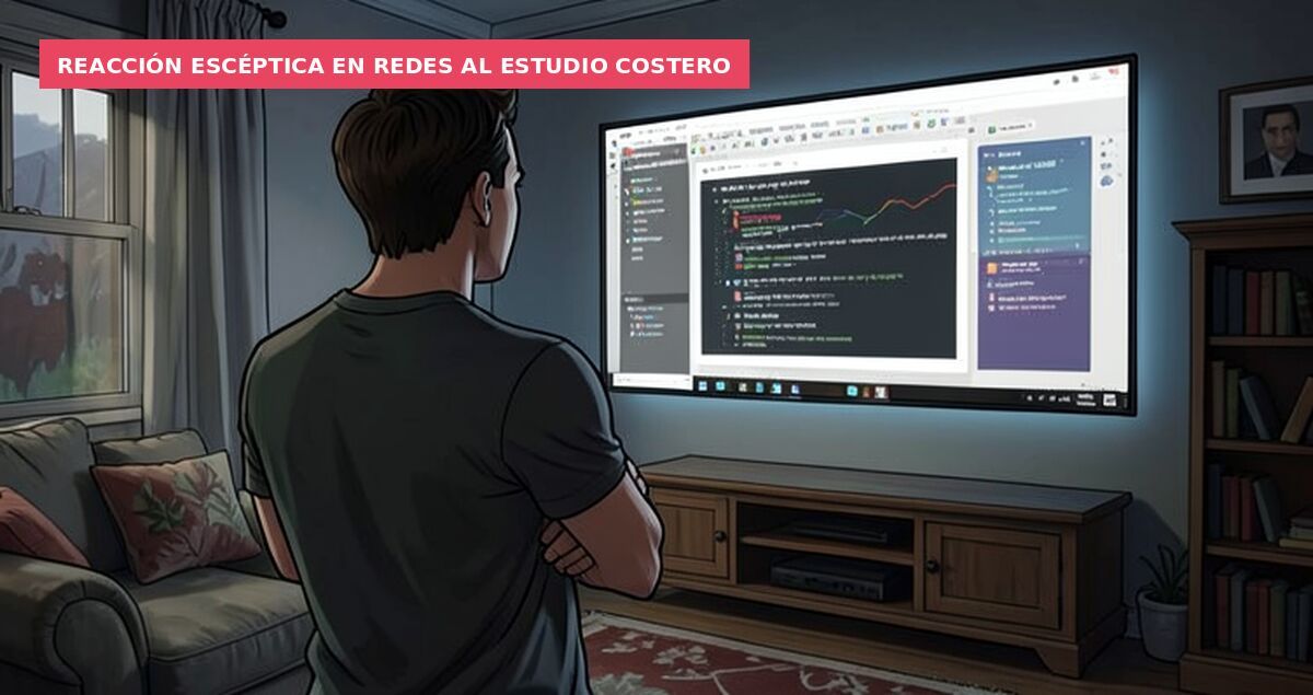 Reacción escéptica en redes al estudio costero