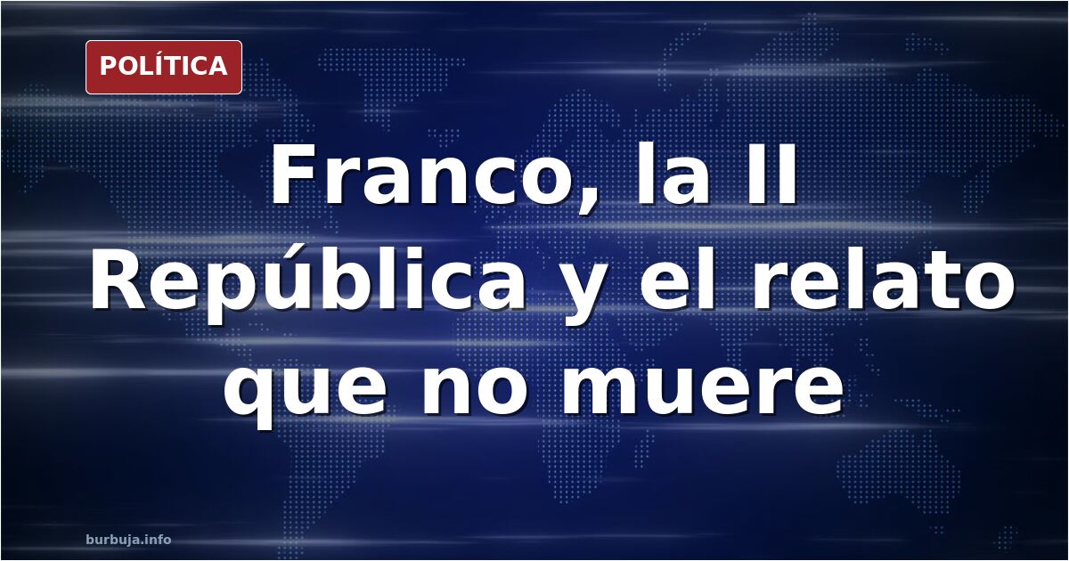 Ilustración editorial de un atril parlamentario con banderas rojas y azules y una urna electoral bajo una luz dividida