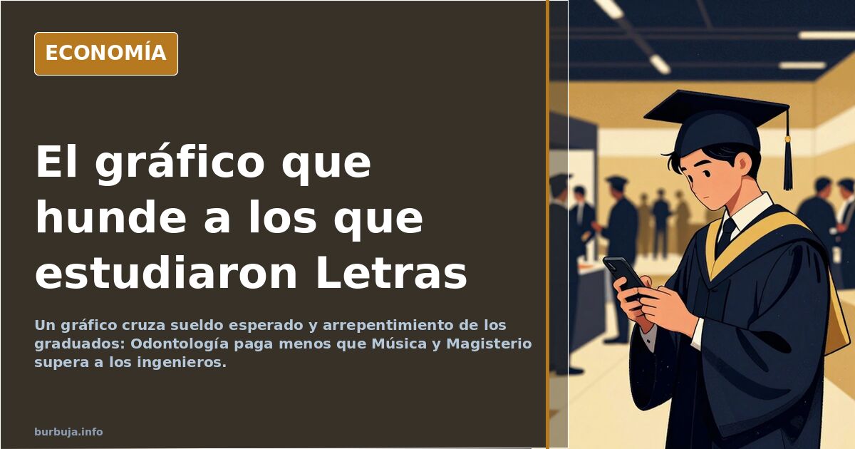 Carreras inútiles vs útiles: el gráfico que cruza sueldo y arrepentimiento