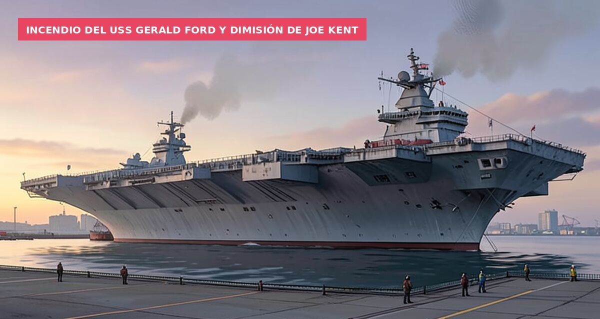Incendio del USS Gerald Ford y dimisión de Joe Kent