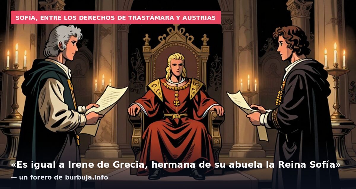 Sofía, entre los derechos de Trastámara y Austrias: «Es igual a Irene de Grecia, hermana de su abuela la Reina Sofía» — un forero de burbuja.info
