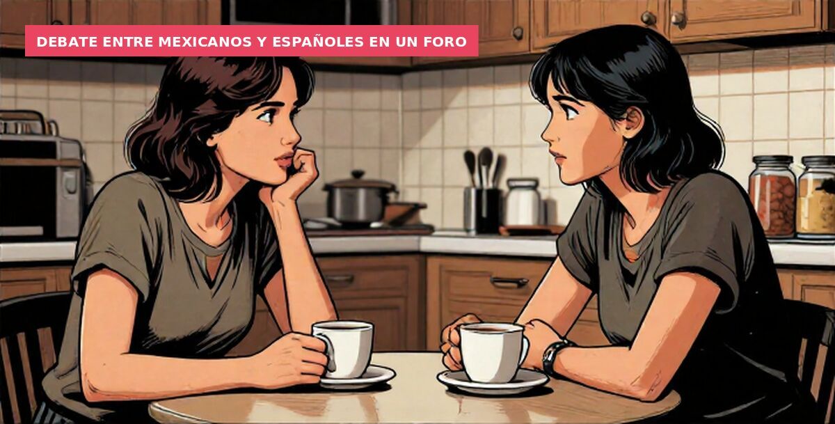 Debate entre mexicanos y españoles en un foro