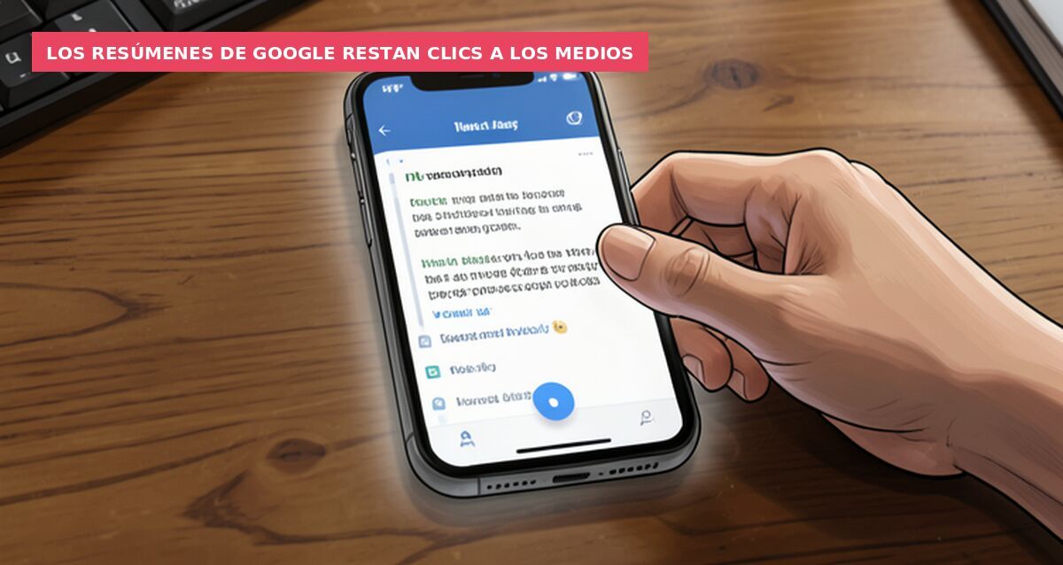 Los resúmenes de Google restan clics a los medios