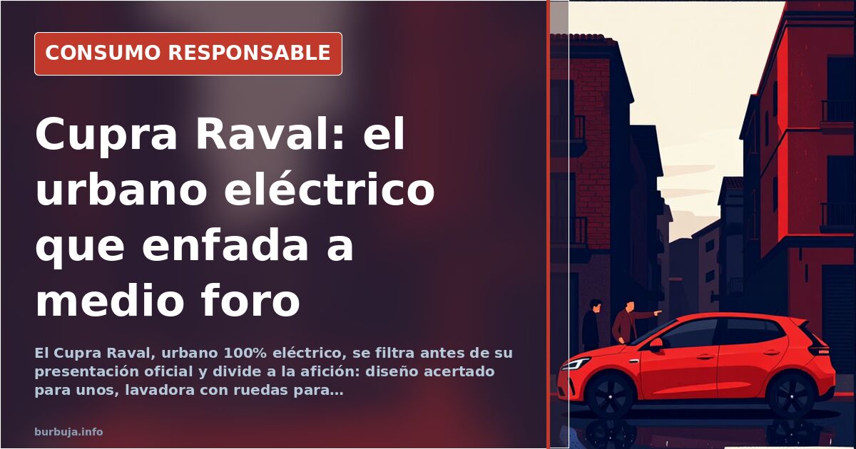 Cupra Raval: filtrado el eléctrico urbano con nombre de barrio