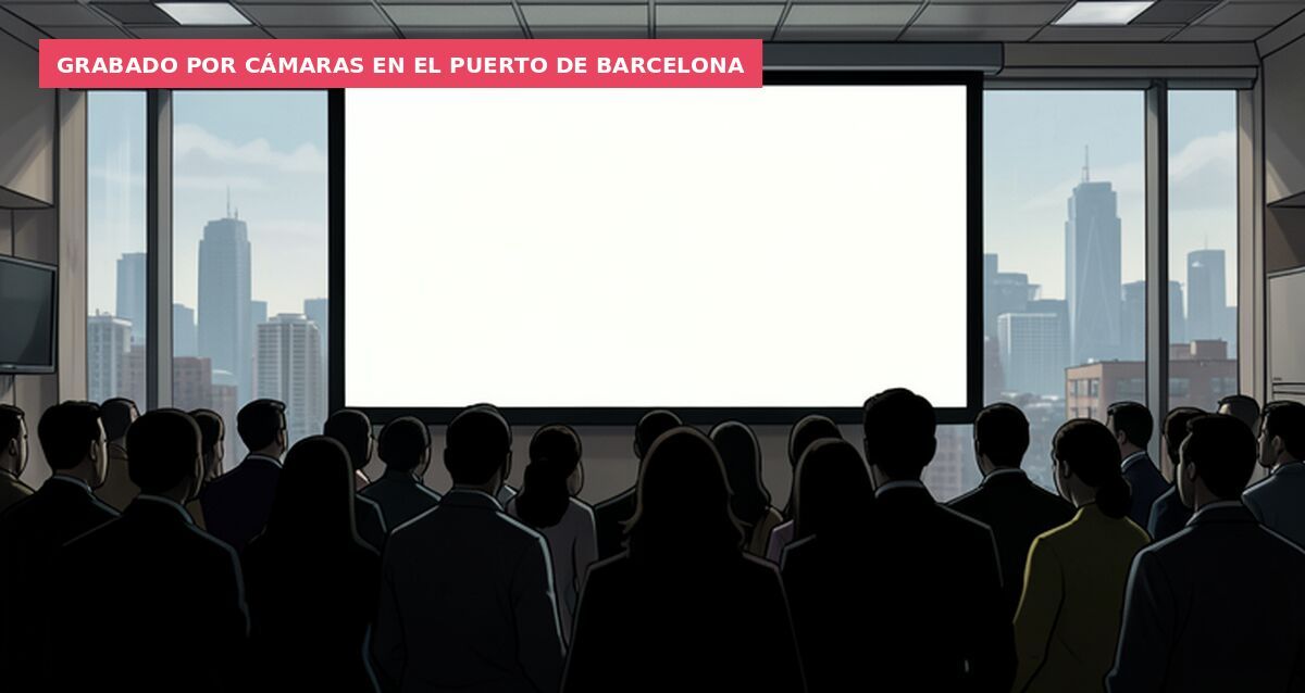 Grabado por cámaras en el puerto de Barcelona