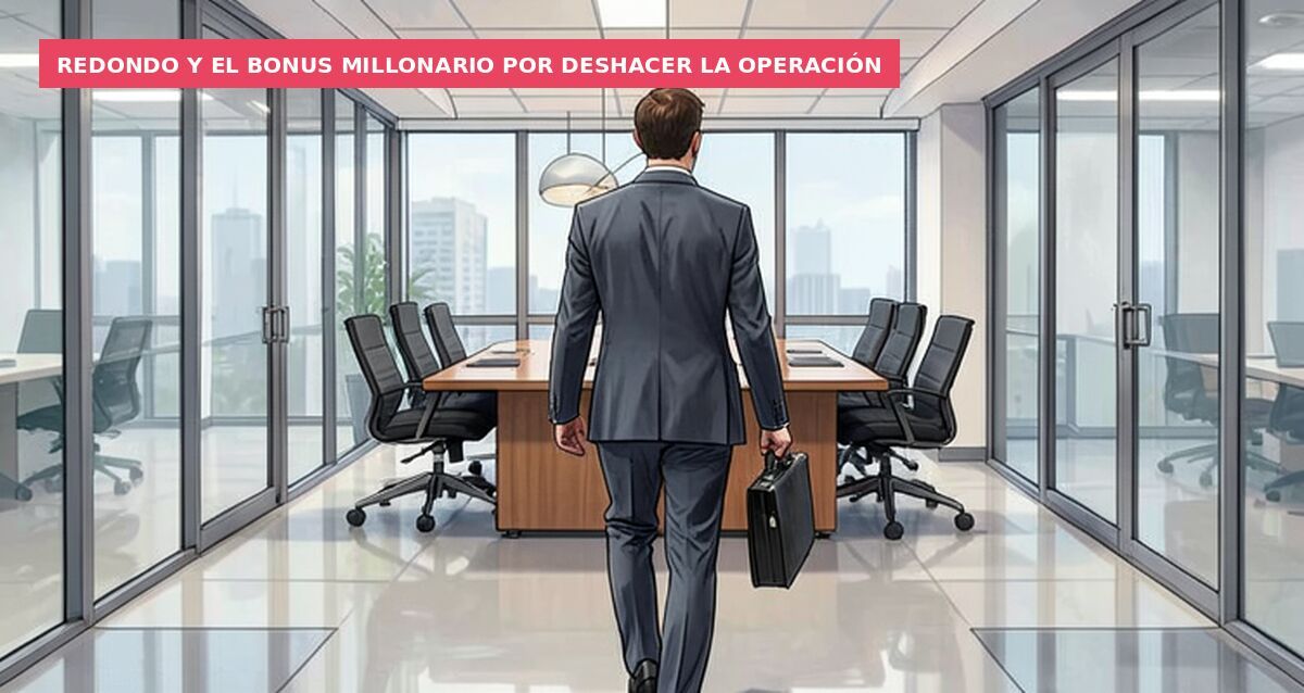 Redondo y el bonus millonario por deshacer la operación