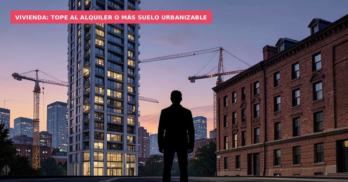 Vivienda: tope al alquiler o más suelo urbanizable