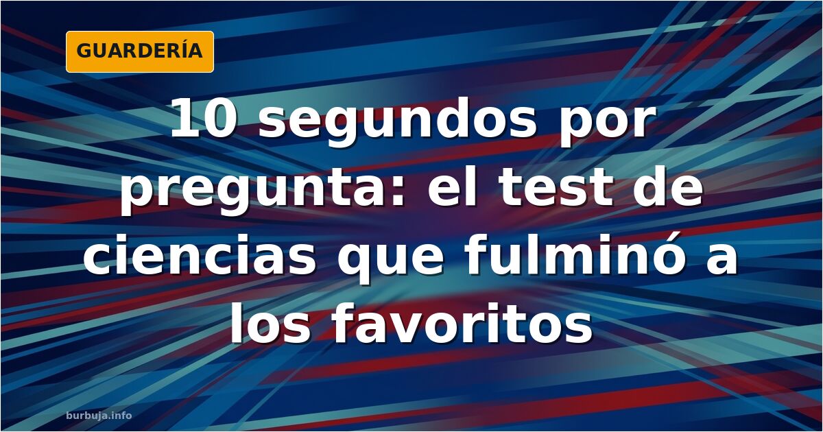 Ilustración de un reloj de cuenta atrás sobre una pizarra con fórmulas de física, química y matemáticas y opciones de respues