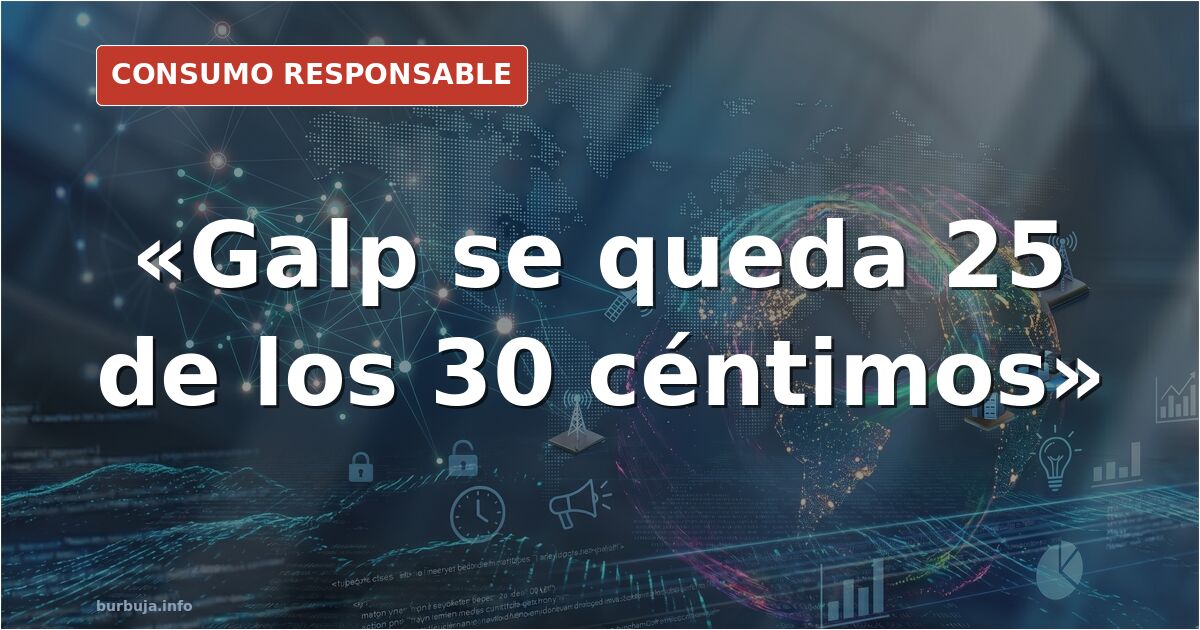 Surtidor de gasolinera Galp mostrando el precio por litro de gasolina y diésel tras la bajada de impuestos