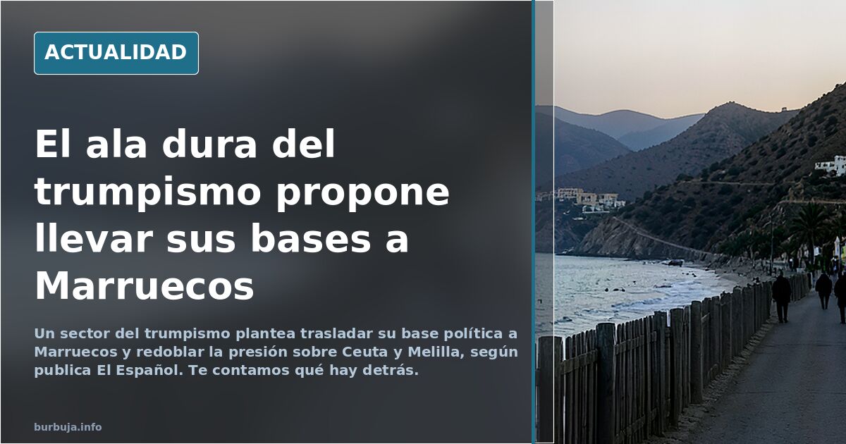 El ala dura del Trumpismo (defensores de empresas woke) dicen llevarse sus bases a marruecos y aumentar presión en Ceuta y Melilla.