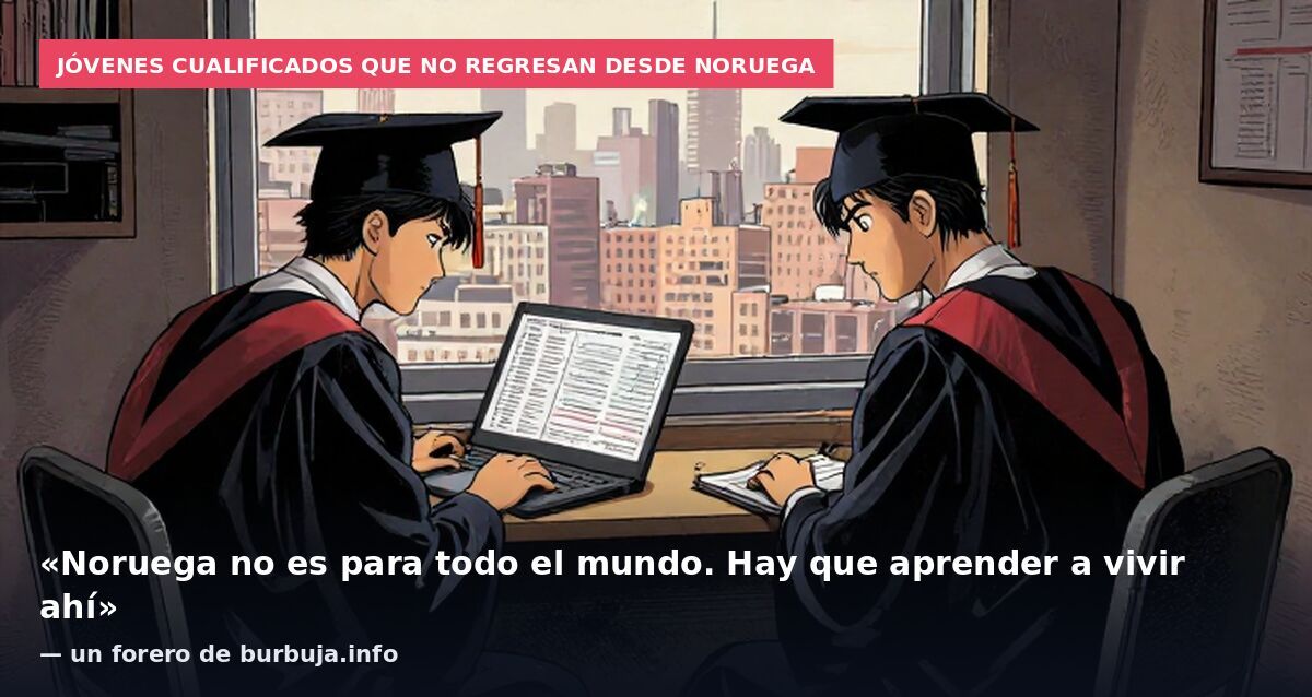 Jóvenes cualificados que no regresan desde Noruega: «Noruega no es para todo el mundo. Hay que aprender a vivir ahí» — un forero de burbuja.info