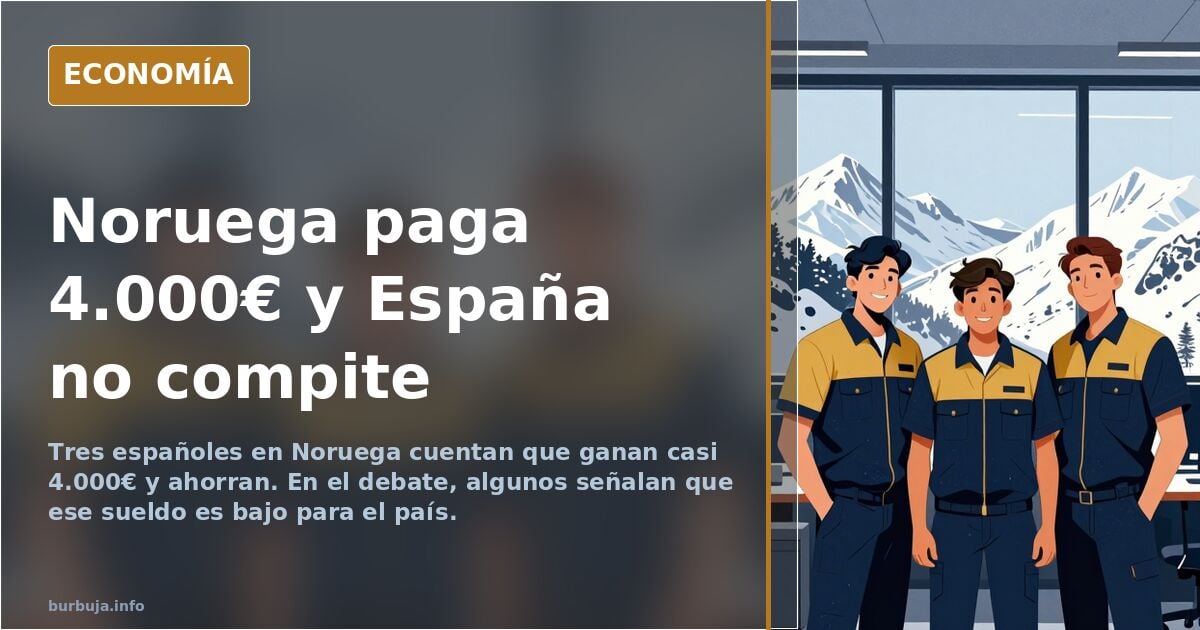 Españoles en Noruega: 4.000 euros y no vuelven