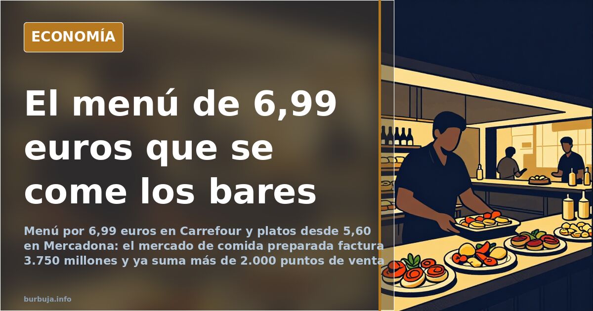 Comer en supermercados: menú por 6,99 euros y platos desde 5,60