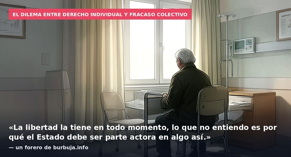 El dilema entre derecho individual y fracaso colectivo: «La libertad la tiene en todo momento, lo que no entiendo es por qué el Estado debe ser parte actora en algo así.» — un forero de burbuja.info