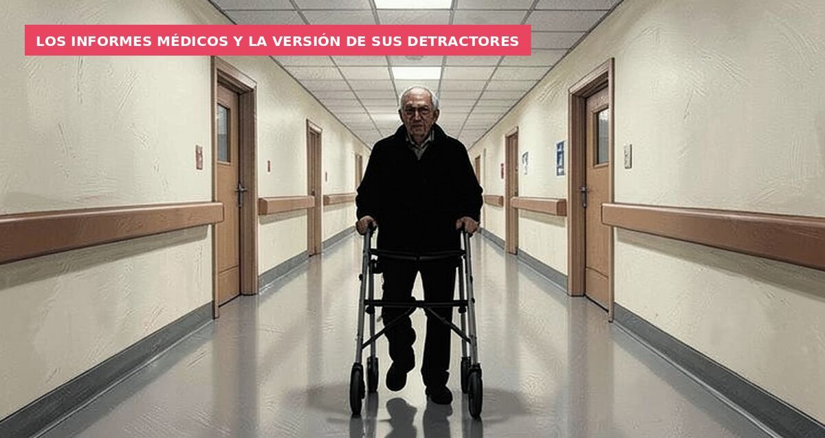 Los informes médicos y la versión de sus detractores