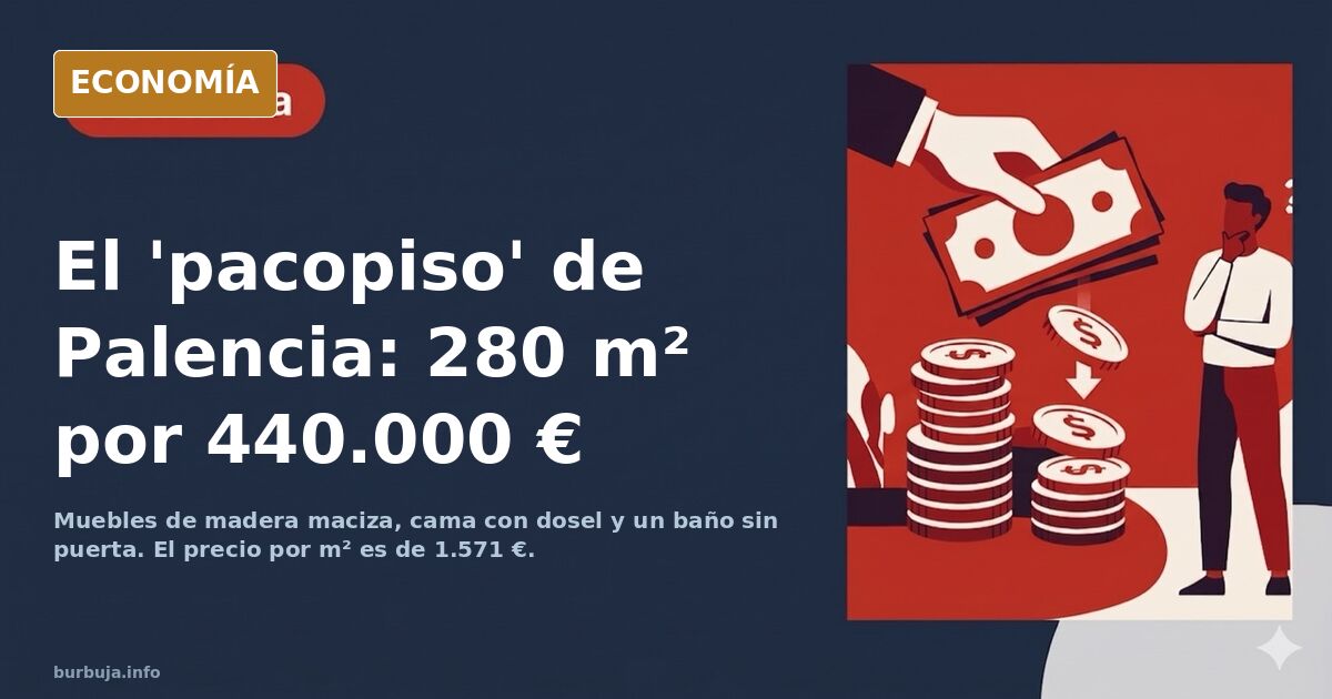 Un piso de 280 m² en Palencia con muebles de época por 440.000 €