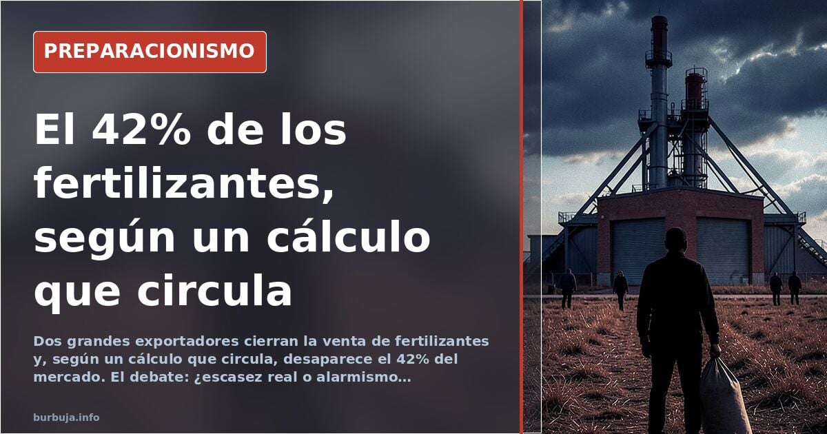 Fertilizantes, stock y escopetas: el desabastecimiento que se discute