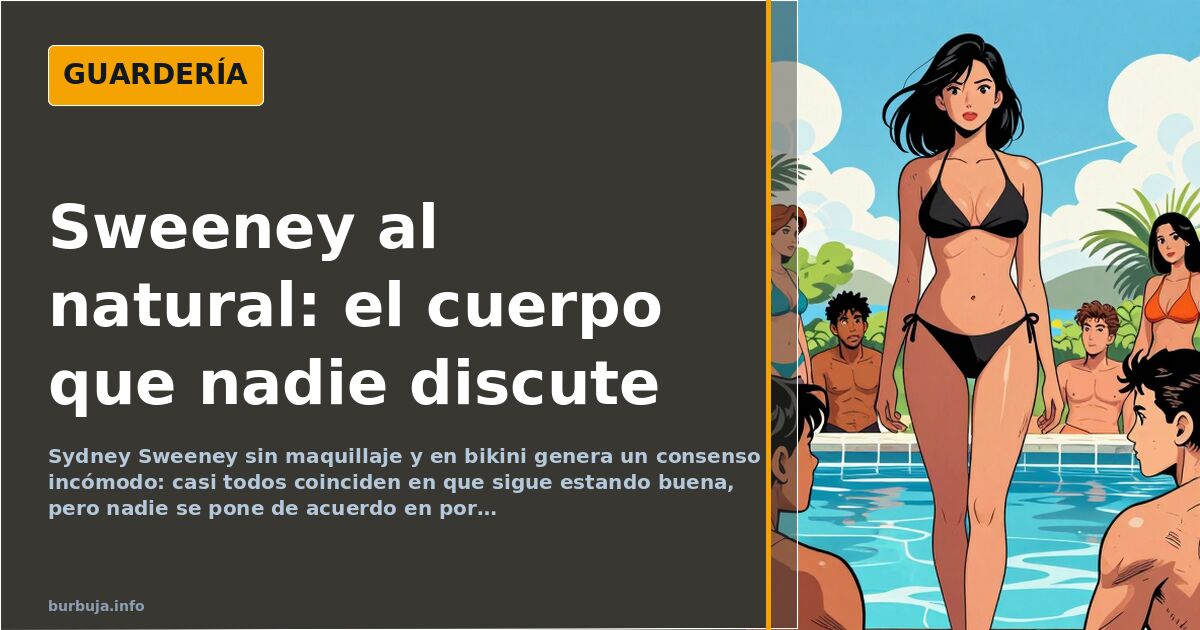 Sydney Sweeney sin maquillaje: el cuerpo natural que divide