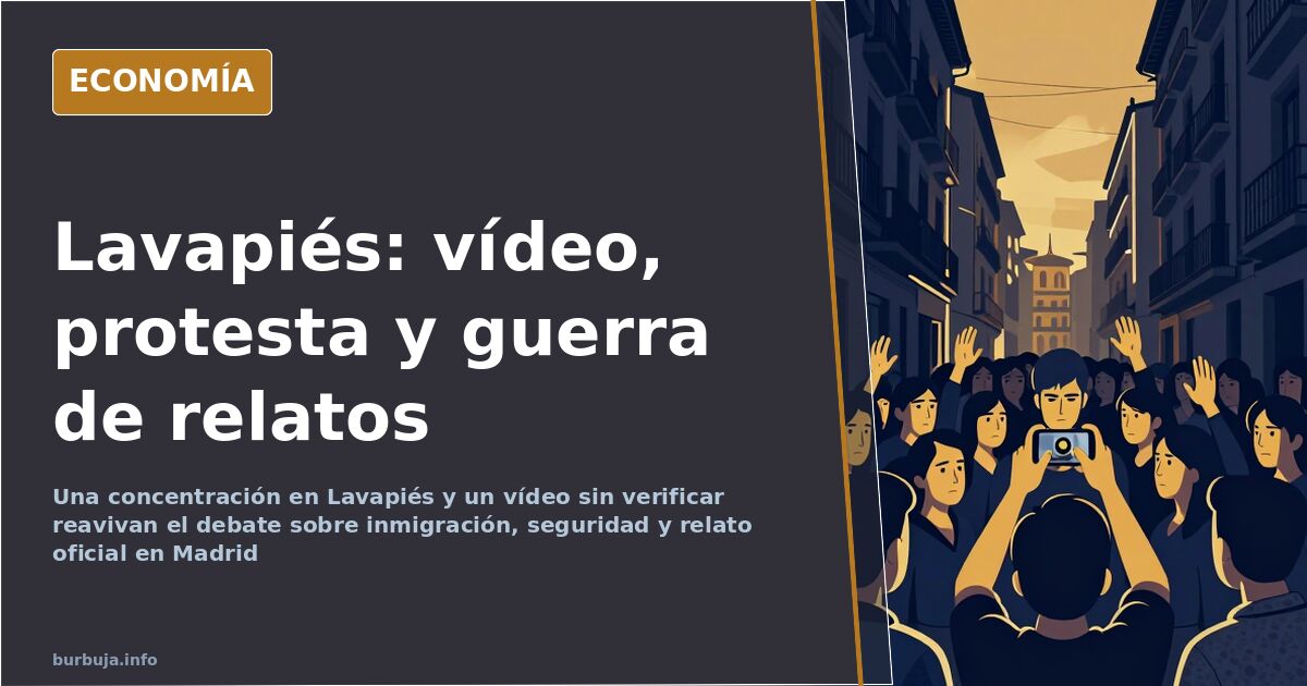 Concentración en Lavapiés: el vídeo que tensa el relato migratorio