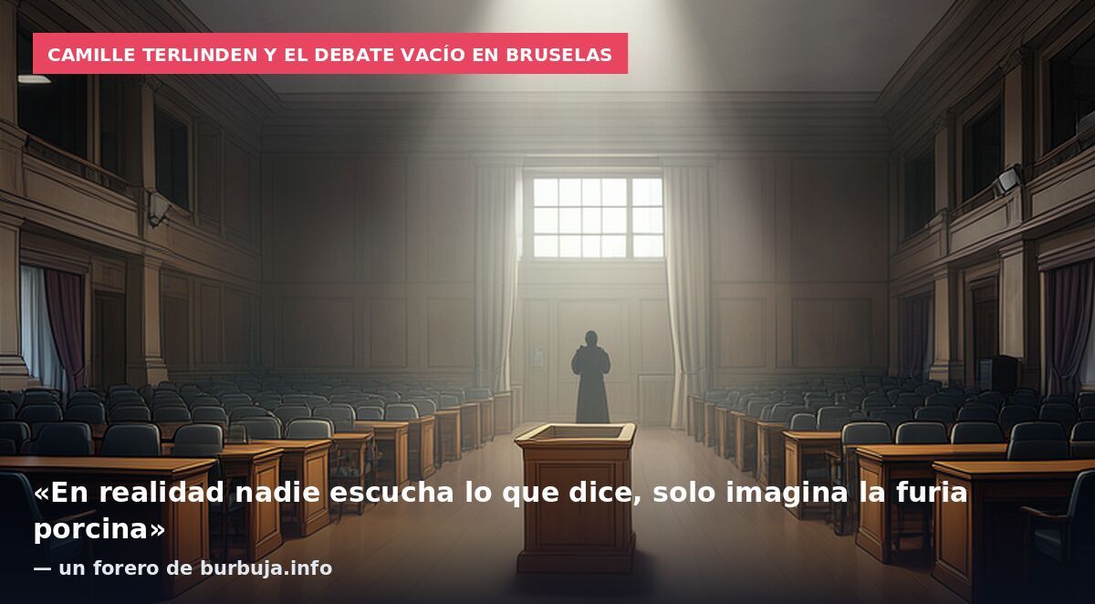 Camille Terlinden y el debate vacío en Bruselas: «En realidad nadie escucha lo que dice, solo imagina la furia porcina» — un forero de burbuja.info