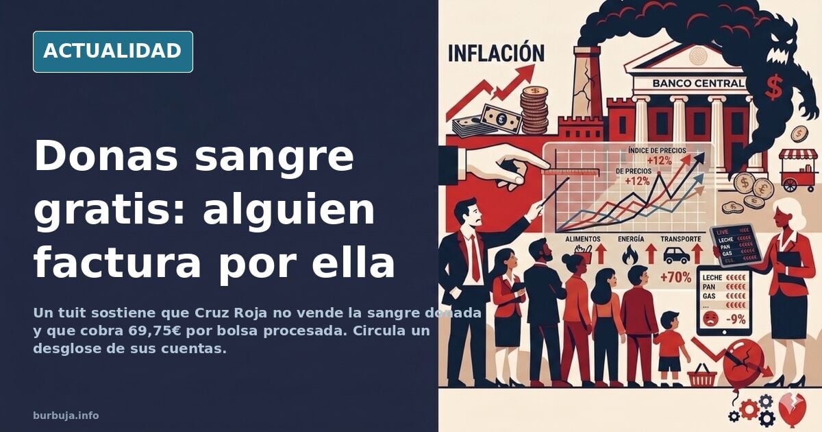 Cruz Roja y el negocio de la sangre: qué hay detrás del bulo