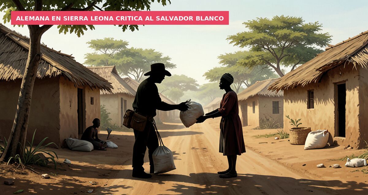 Alemana en Sierra Leona critica al salvador blanco