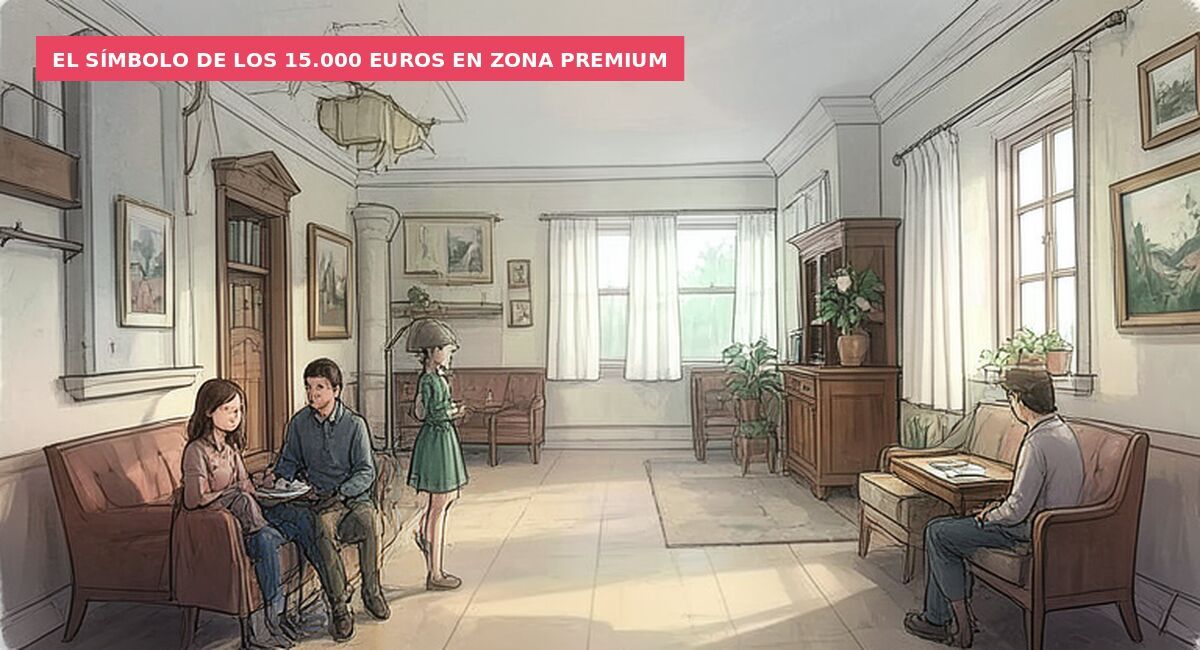El símbolo de los 15.000 euros en zona premium