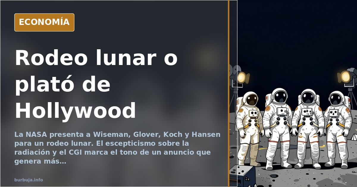 Cuatro astronautas, un rodeo lunar y la sombra del CGI