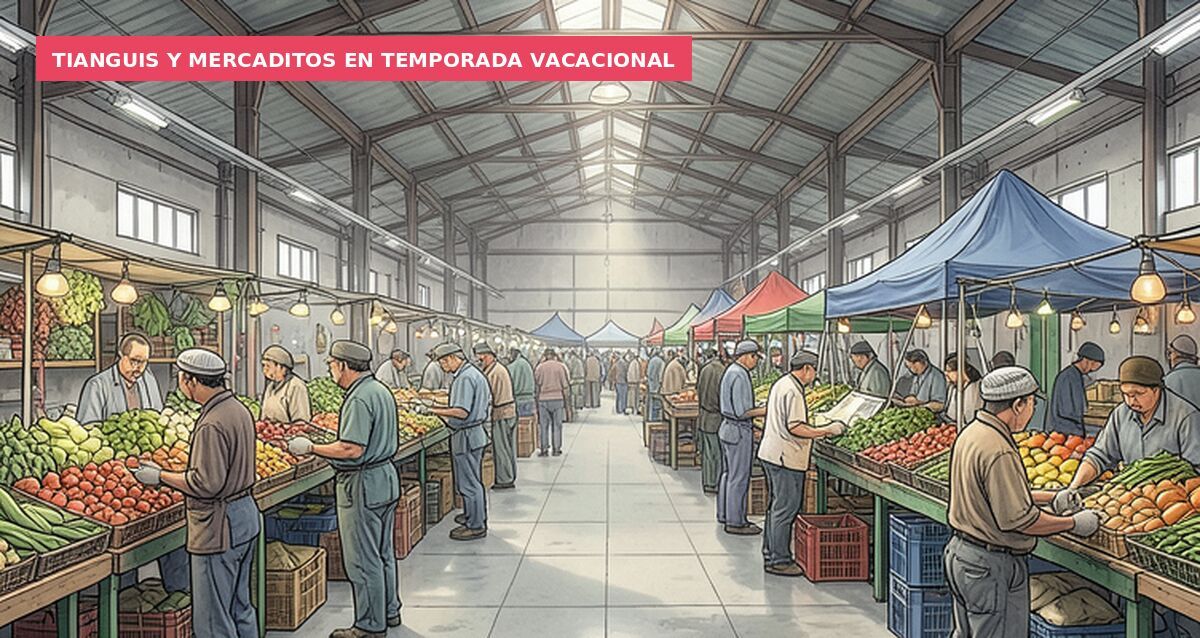 Tianguis y mercaditos en temporada vacacional