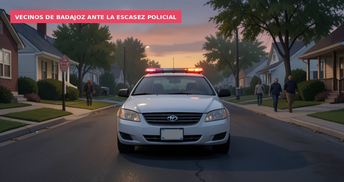 Vecinos de Badajoz ante la escasez policial