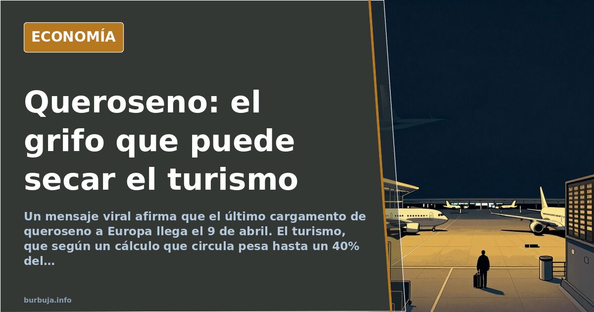 El queroseno que no llega: por qué el turismo español tiembla
